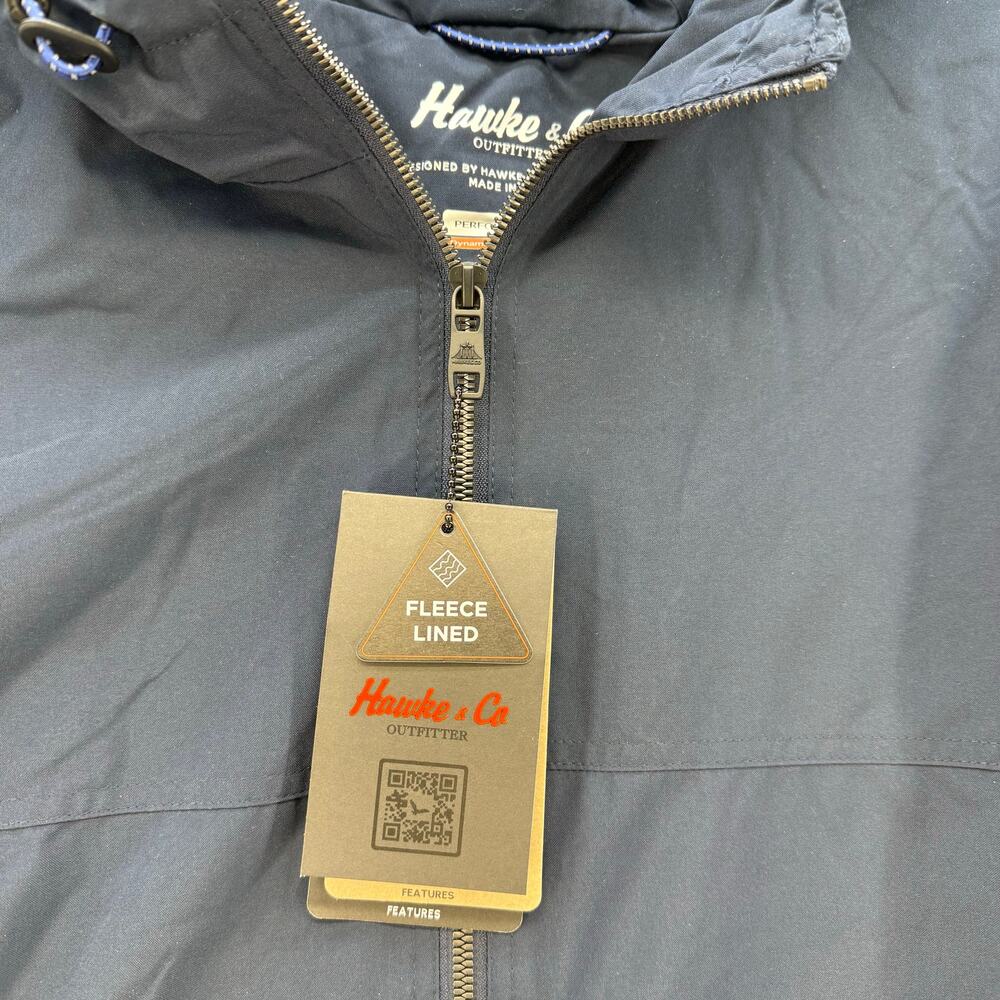 NWT Hawke & Co Outfitter Performance Jacket Men's XL Blue Grey Fleece Lined - Picture 8 of 12